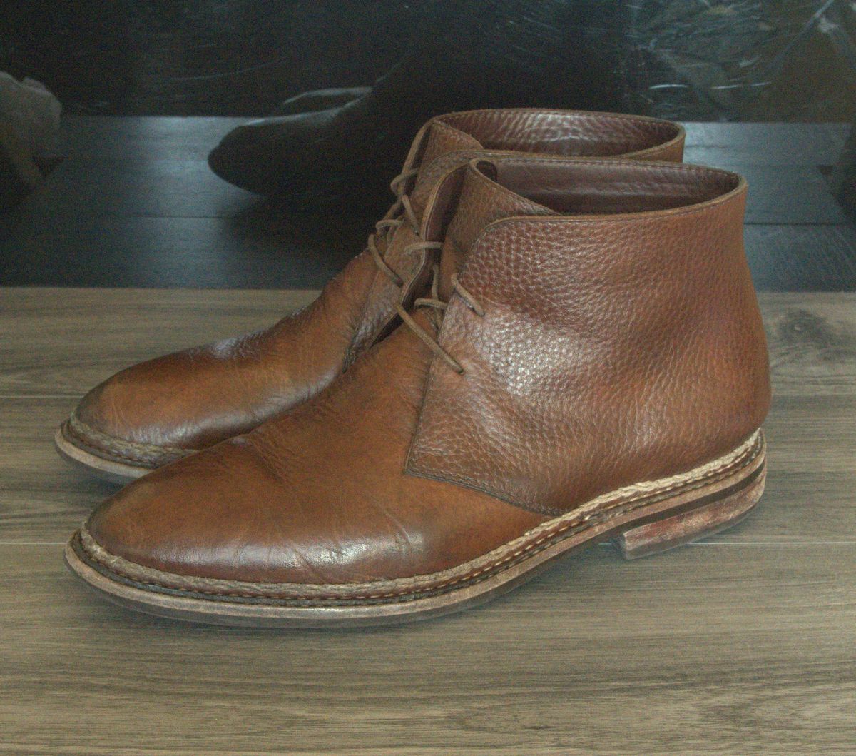 Photo by ifticar2 on February 6, 2023 of the Blkbrd Shoemaker Fenrir Chukka Boot in Unlisted Leather.