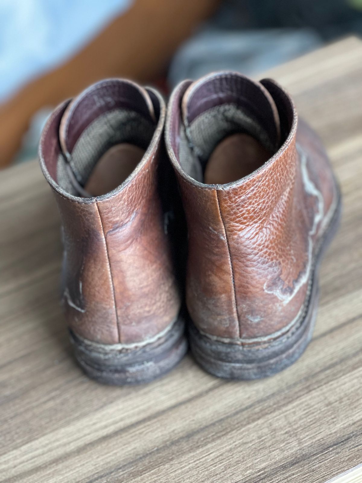 Photo by ifticar2 on March 5, 2023 of the Blkbrd Shoemaker Fenrir Chukka Boot in Unlisted Leather.