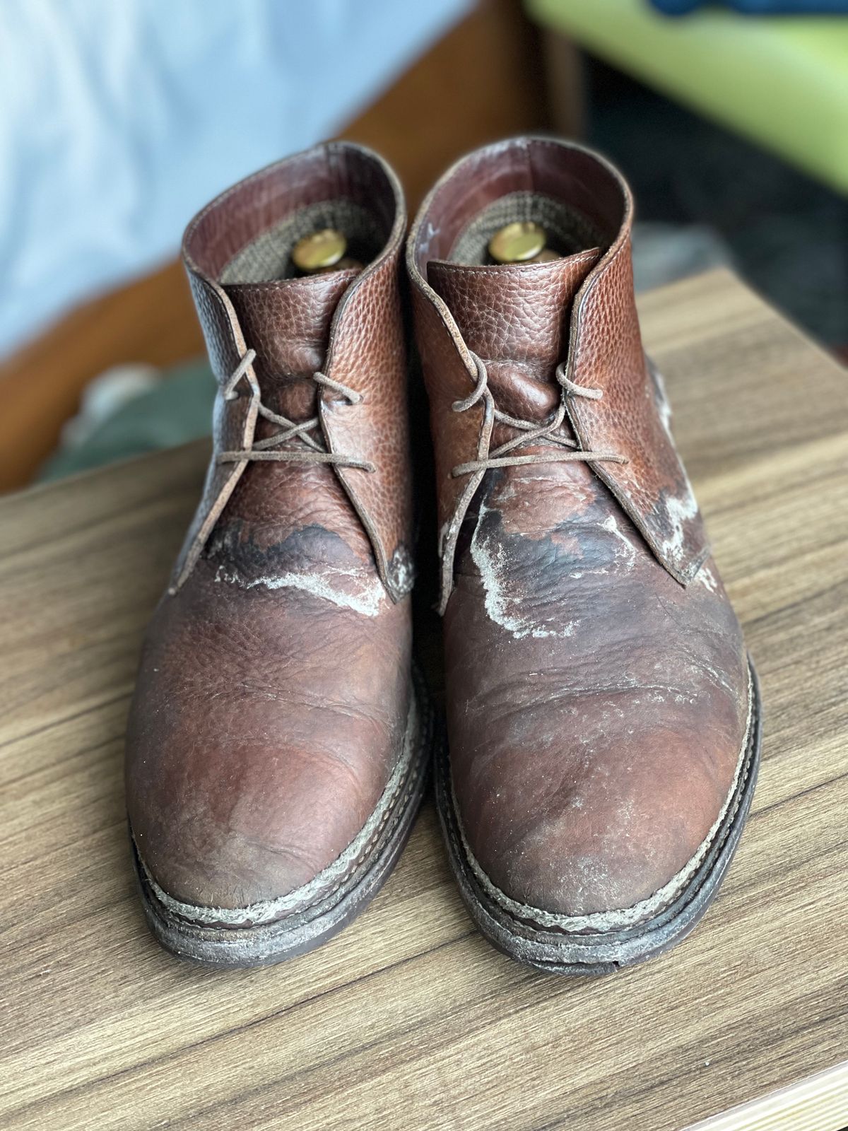 Photo by ifticar2 on March 5, 2023 of the Blkbrd Shoemaker Fenrir Chukka Boot in Unlisted Leather.