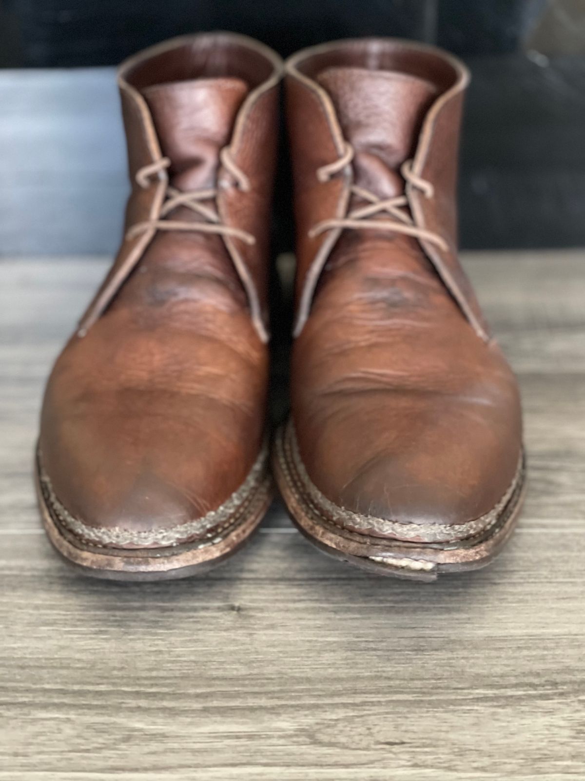 Photo by ifticar2 on April 5, 2023 of the Blkbrd Shoemaker Fenrir Chukka Boot in Unlisted Leather.