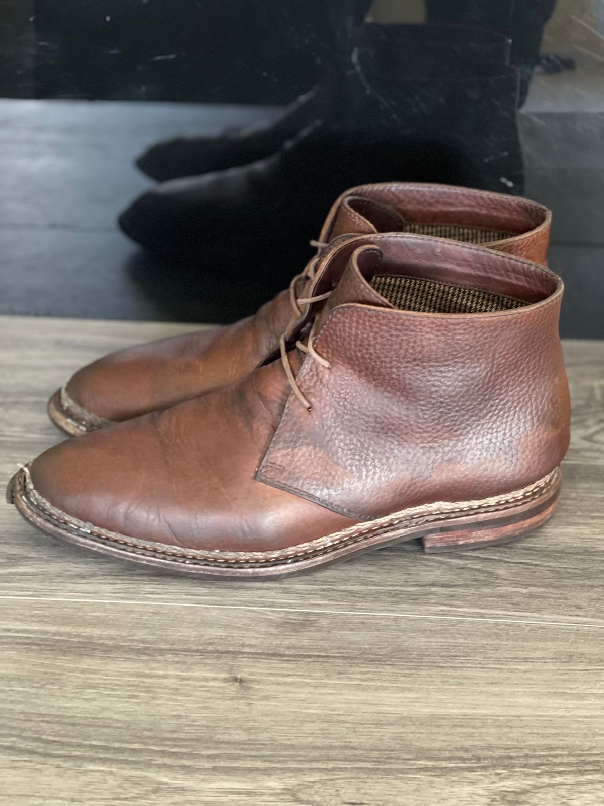 Photo by ifticar2 on April 5, 2023 of the Blkbrd Shoemaker Fenrir Chukka Boot in Unlisted Leather.