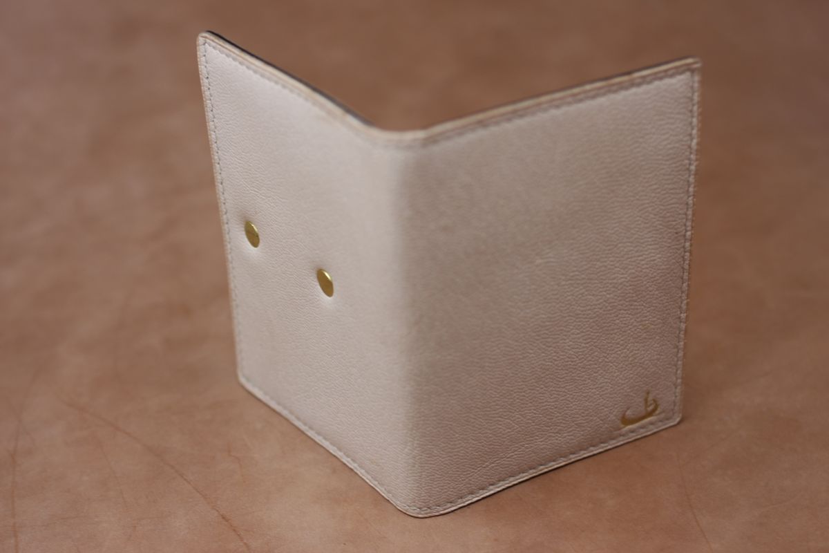 Photo by ifticar2 on October 5, 2025 of the Jatri Leather Big boi in Euro veg tanned Goat Skin.