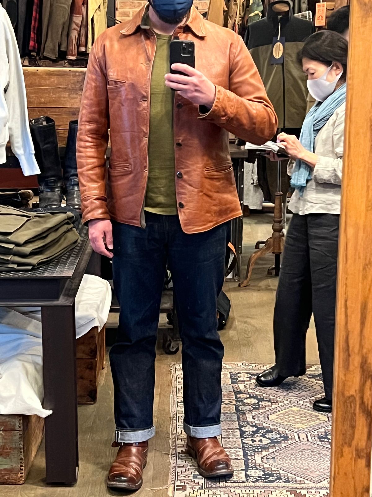 Photo by blackandbrownblues on March 16, 2023 of the Wesco Mister Lou in Maryam Natural Horsebutt.