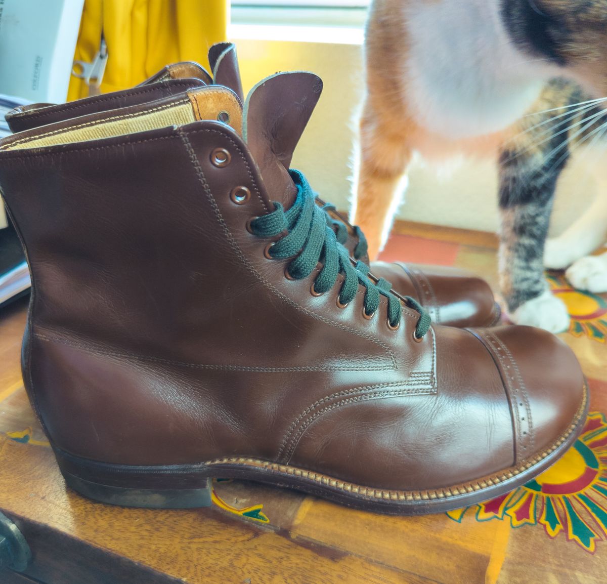 Photo by StarWarrior on September 17, 2023 of the International Shoe Co. Type 1 Service Boot in Unknown Leather.