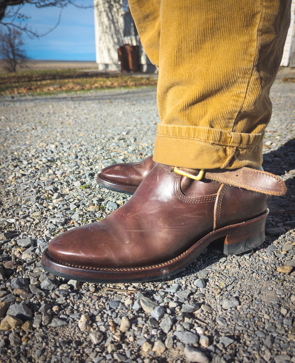 Photo by StarWarrior on November 27, 2025 of the Quan Shoemaker Engineer in Maryam Brown Horsebutt.