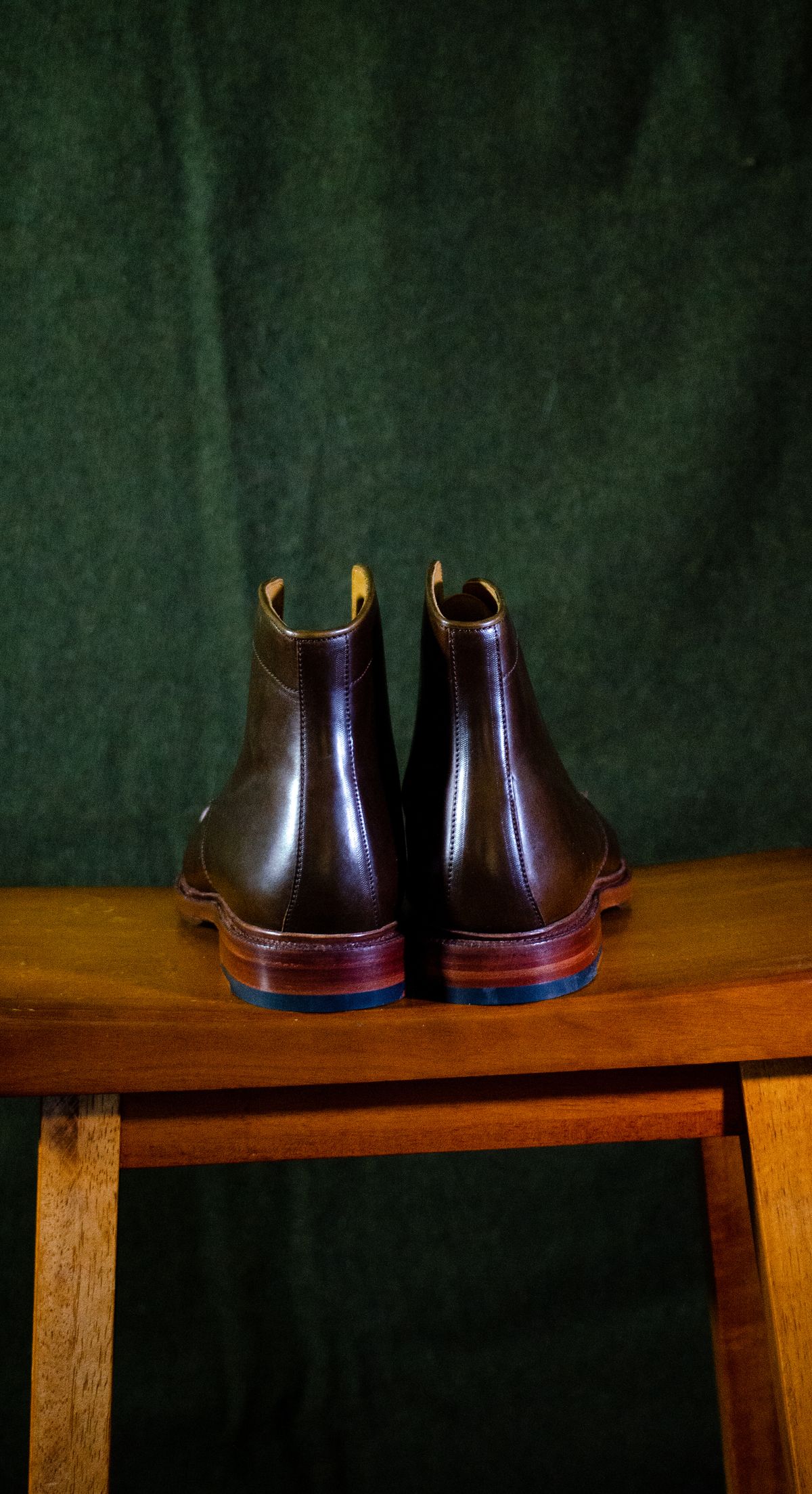 Photo by StarWarrior on October 2, 2024 of the Meermin Derby Boot in Shinki Olive Shell Cordovan.