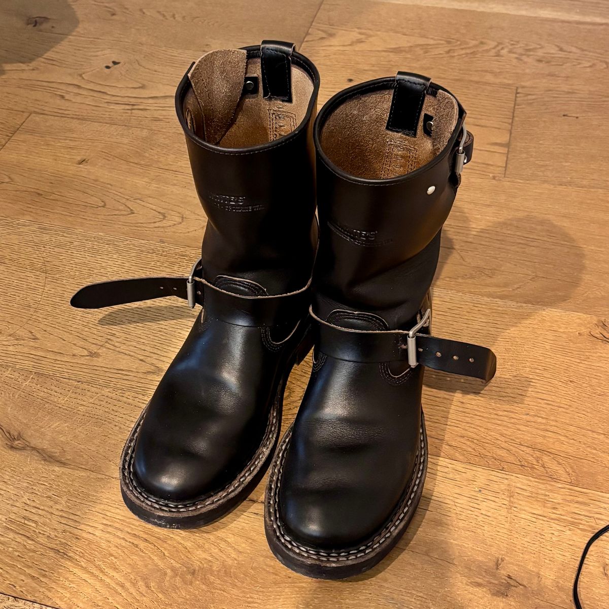 Photo by HolyBasil on February 14, 2026 of the White's Nomad Engineer Boots in Horween Black Chromexcel Horsehide.