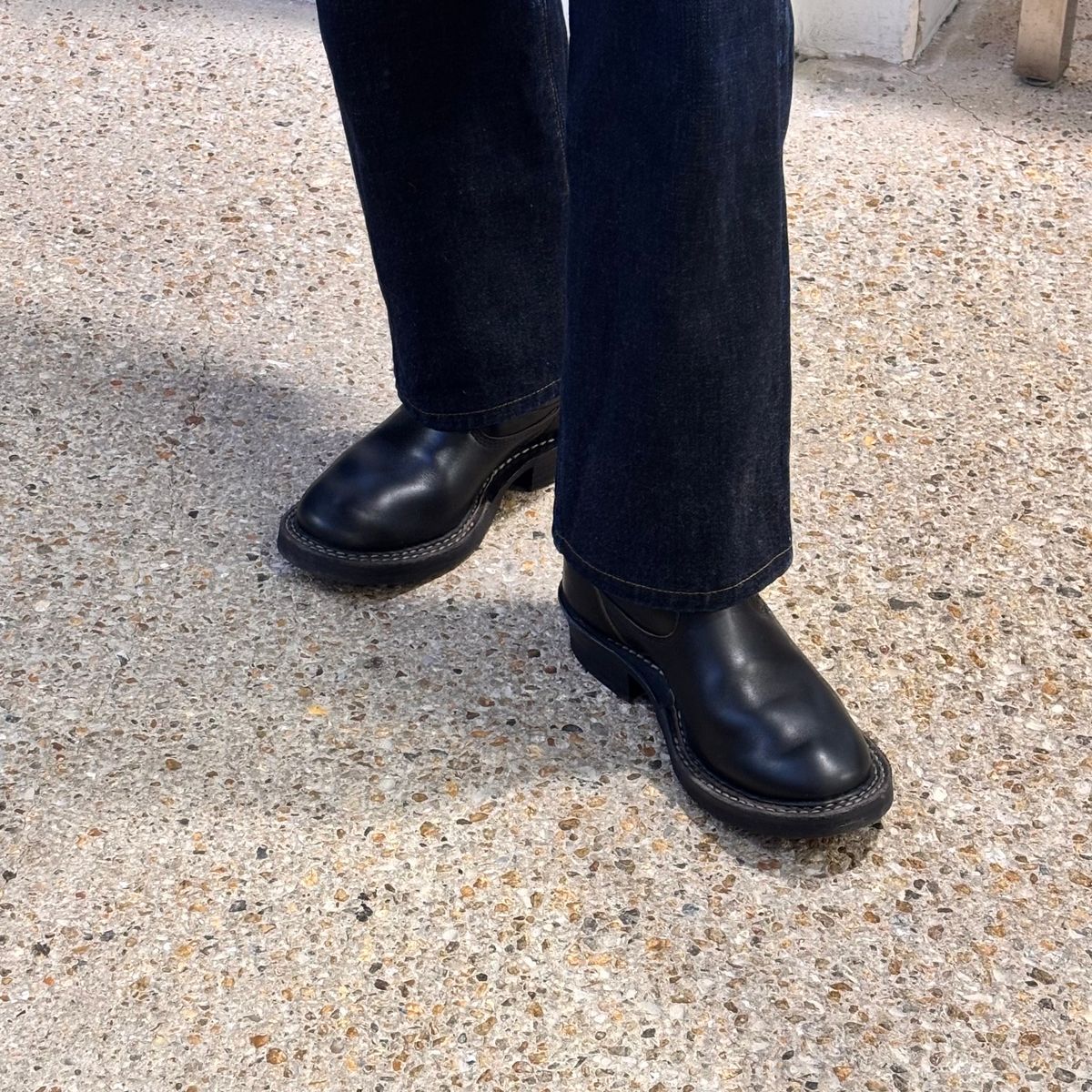 Photo by HolyBasil on March 2, 2026 of the White's Nomad Engineer Boots in Horween Black Chromexcel Horsehide.