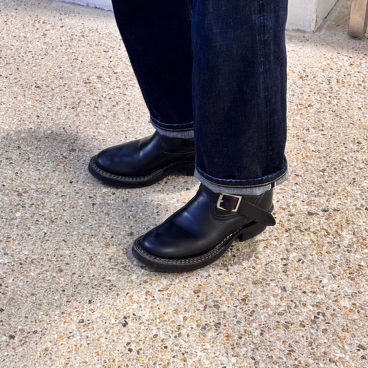 Photo by HolyBasil on March 2, 2026 of the White's Nomad Engineer Boots in Horween Black Chromexcel Horsehide.