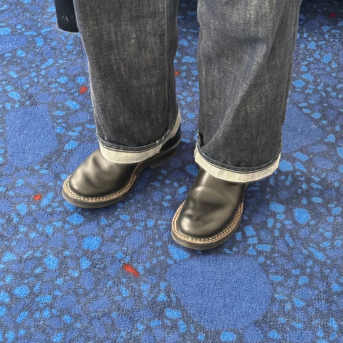 Photo by HolyBasil on March 4, 2026 of the White's Nomad Engineer Boots in Horween Black Chromexcel Horsehide.
