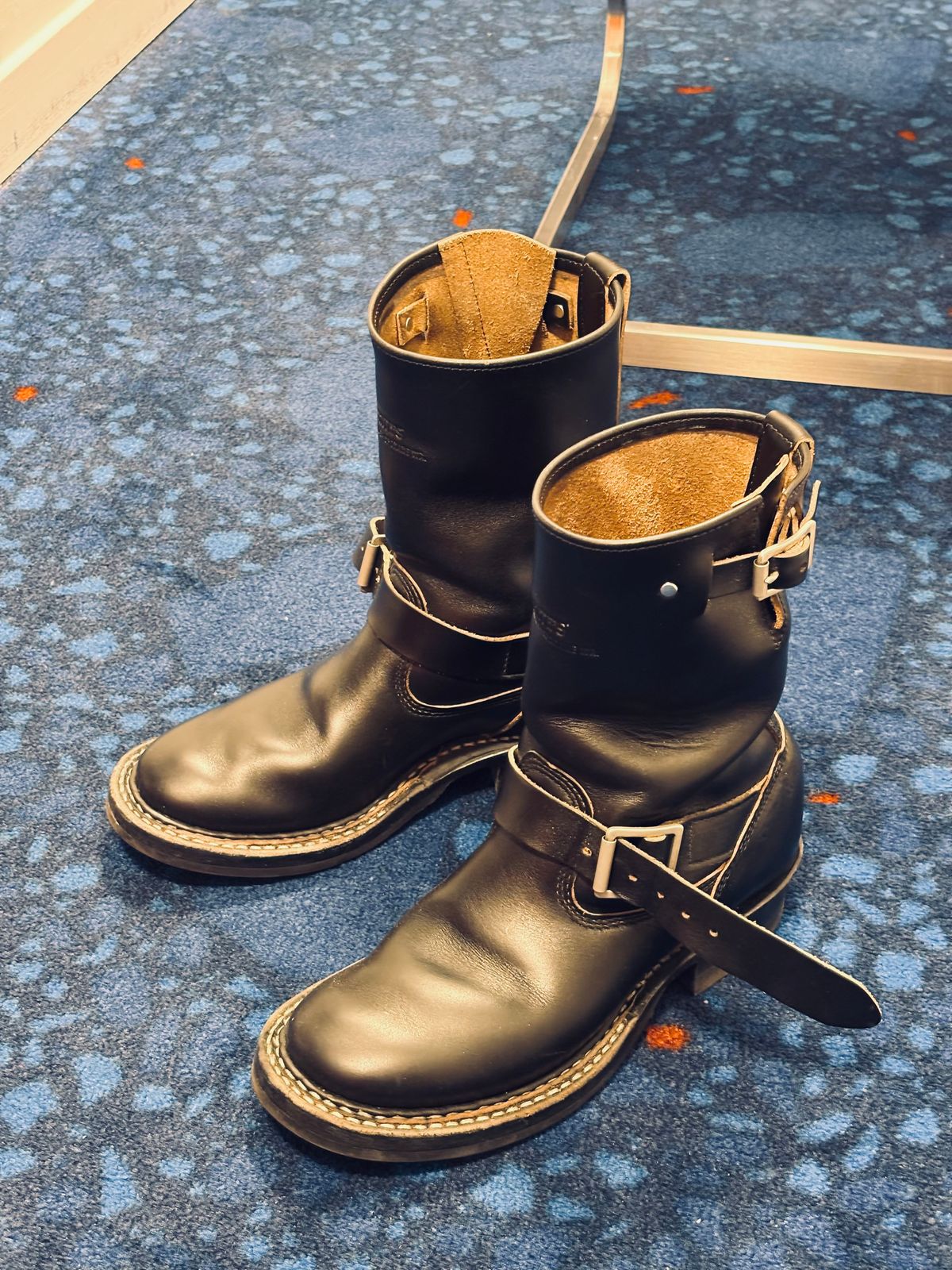 Photo by HolyBasil on March 2, 2026 of the White's Nomad Engineer Boots in Horween Black Chromexcel Horsehide.