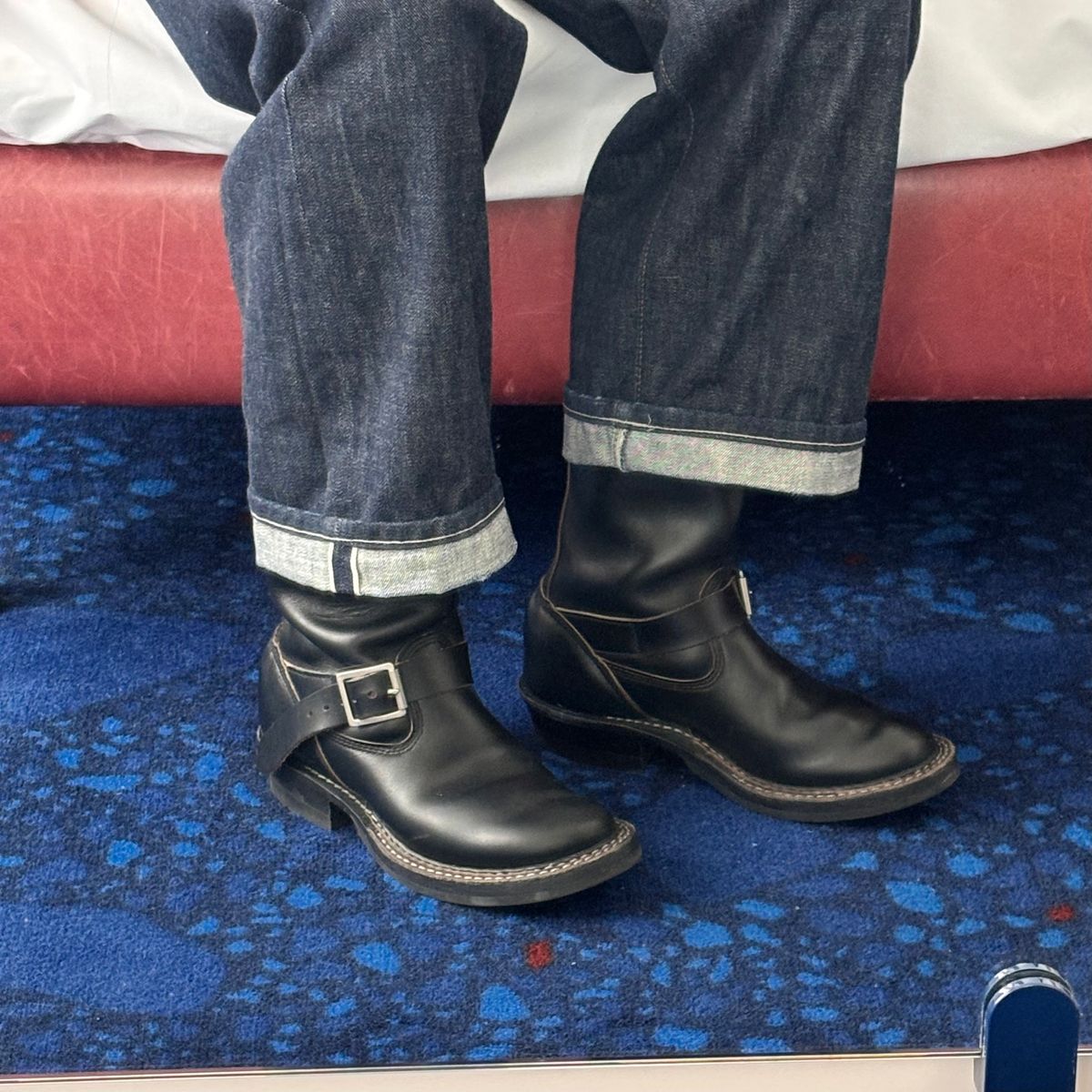 Photo by HolyBasil on March 4, 2026 of the White's Nomad Engineer Boots in Horween Black Chromexcel Horsehide.