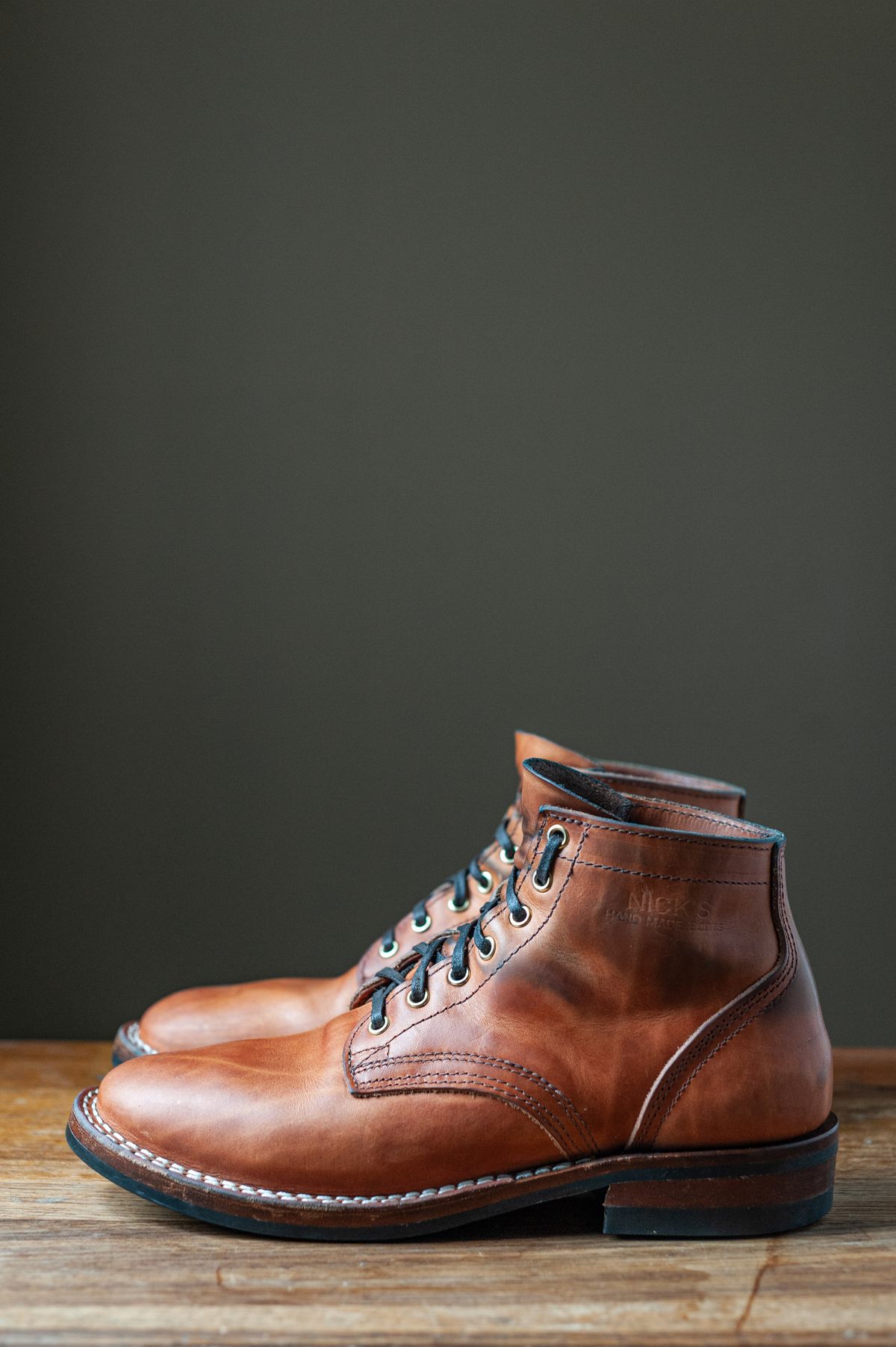 Photo by grainandtwill on November 1, 2022 of the Nicks LL64 in Wickett & Craig Natural Double Stuffed.