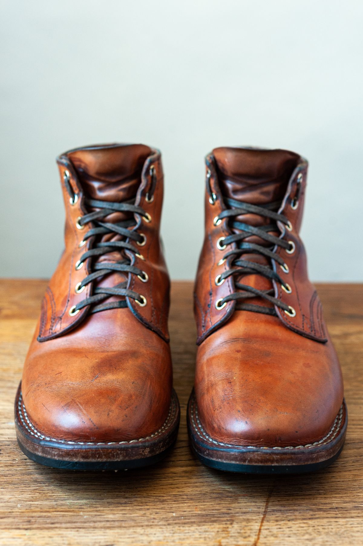 Photo by grainandtwill on February 2, 2023 of the Nicks LL64 in Wickett & Craig Natural Double Stuffed.