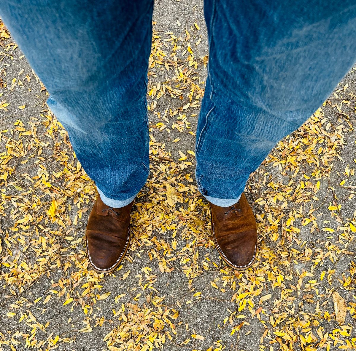 Photo by heritage_boots_obsessed on December 2, 2023 of the TAFT Stitchdown Legacy Boot in C.F. Stead Rust Waxy Commander Suede.