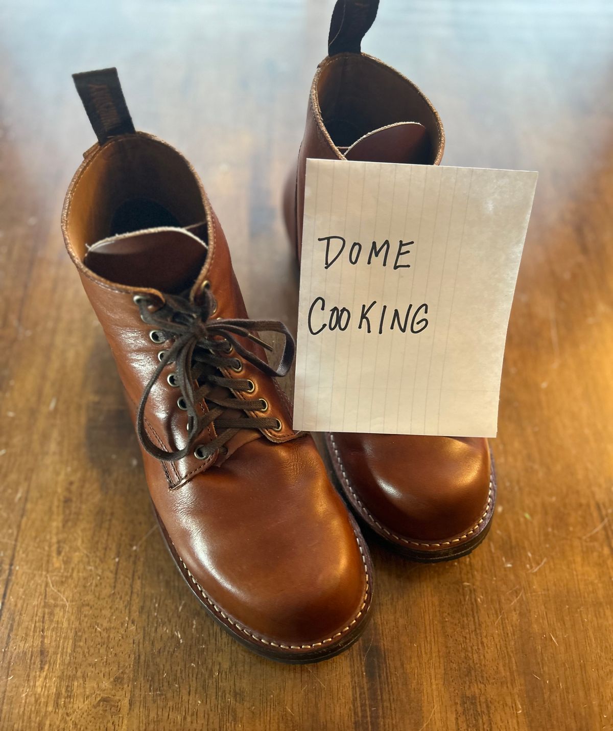 Photo by heritage_boots_obsessed on November 1, 2025 of the Thursday Thursday / Brawler in Wickett & Craig Medium Brown Traditional Harness.