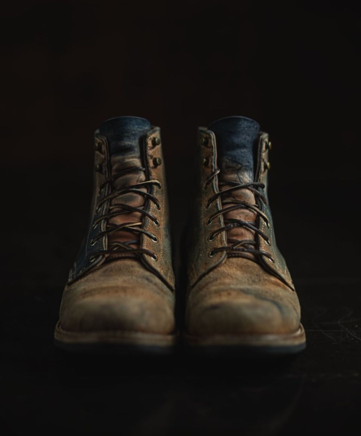 Photo by rustic.boots on January 31, 2024 of the Truman Cap Toe Boot in Reverse Indago Horse Rump.