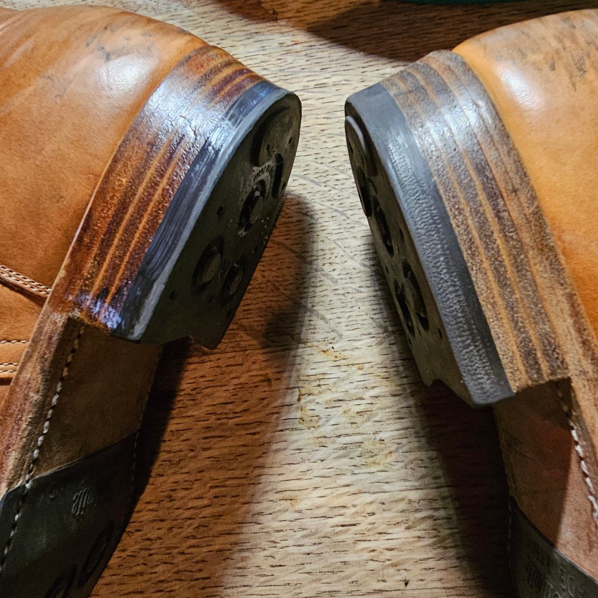 Photo by rustic.boots on December 14, 2024 of the Viberg Service Boot in Horween Raw Natural Wolly Chromexcel.