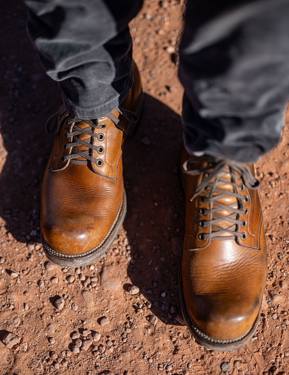 Photo by rustic.boots on March 23, 2025 of the Viberg Service Boot in Horween Raw Natural Wolly Chromexcel.