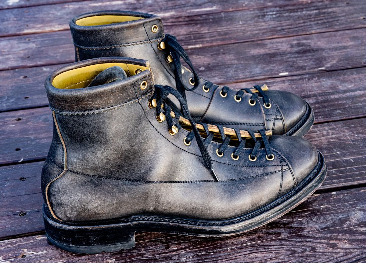 Photo by rustic.boots on March 3, 2026 of the Sagara Cordmaster in Black Rust Arborwax.