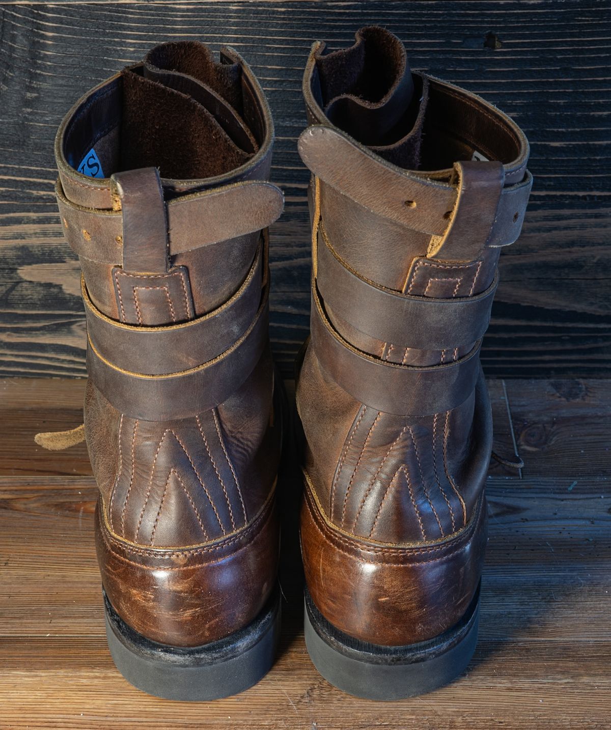 Photo by rustic.boots on April 5, 2026 of the Nicks TankerPro in Horween Orange Predator.