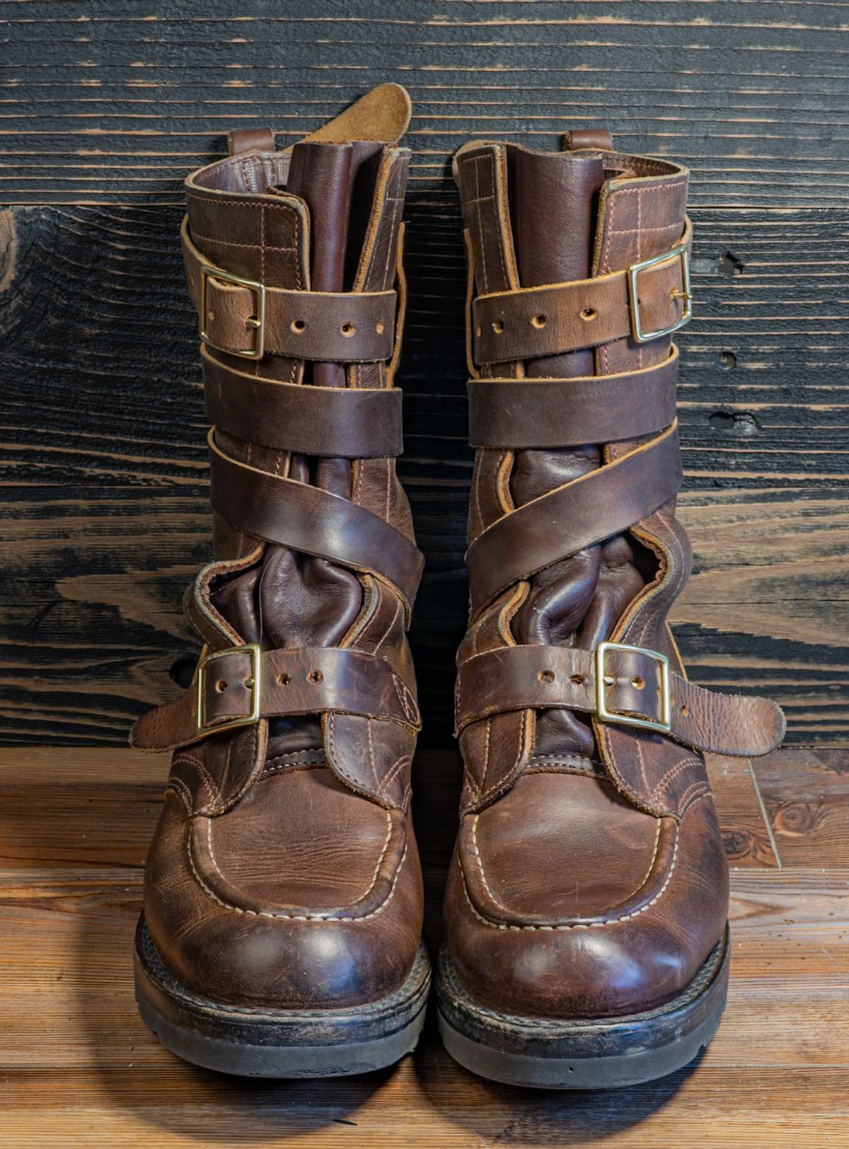 Photo by rustic.boots on April 5, 2026 of the Nicks TankerPro in Horween Orange Predator.