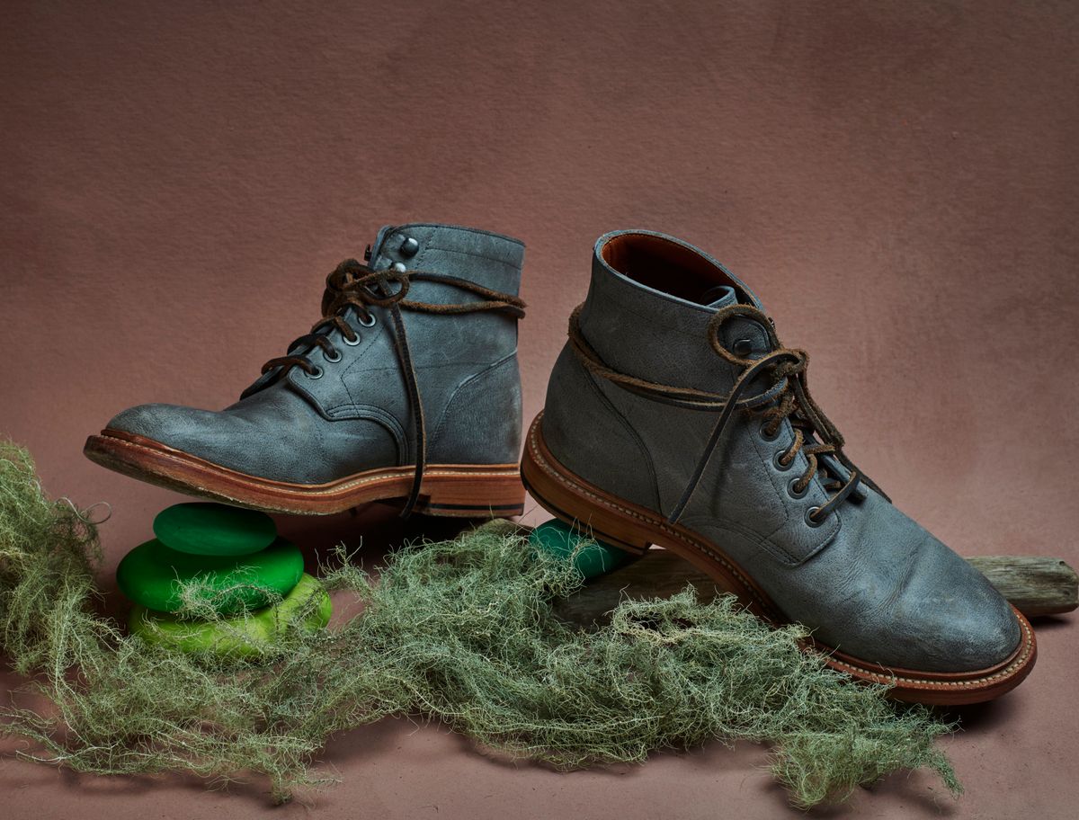 Photo by staticchapel on December 6, 2023 of the Grant Stone Diesel Boot in C.F. Stead Storm Kudu.