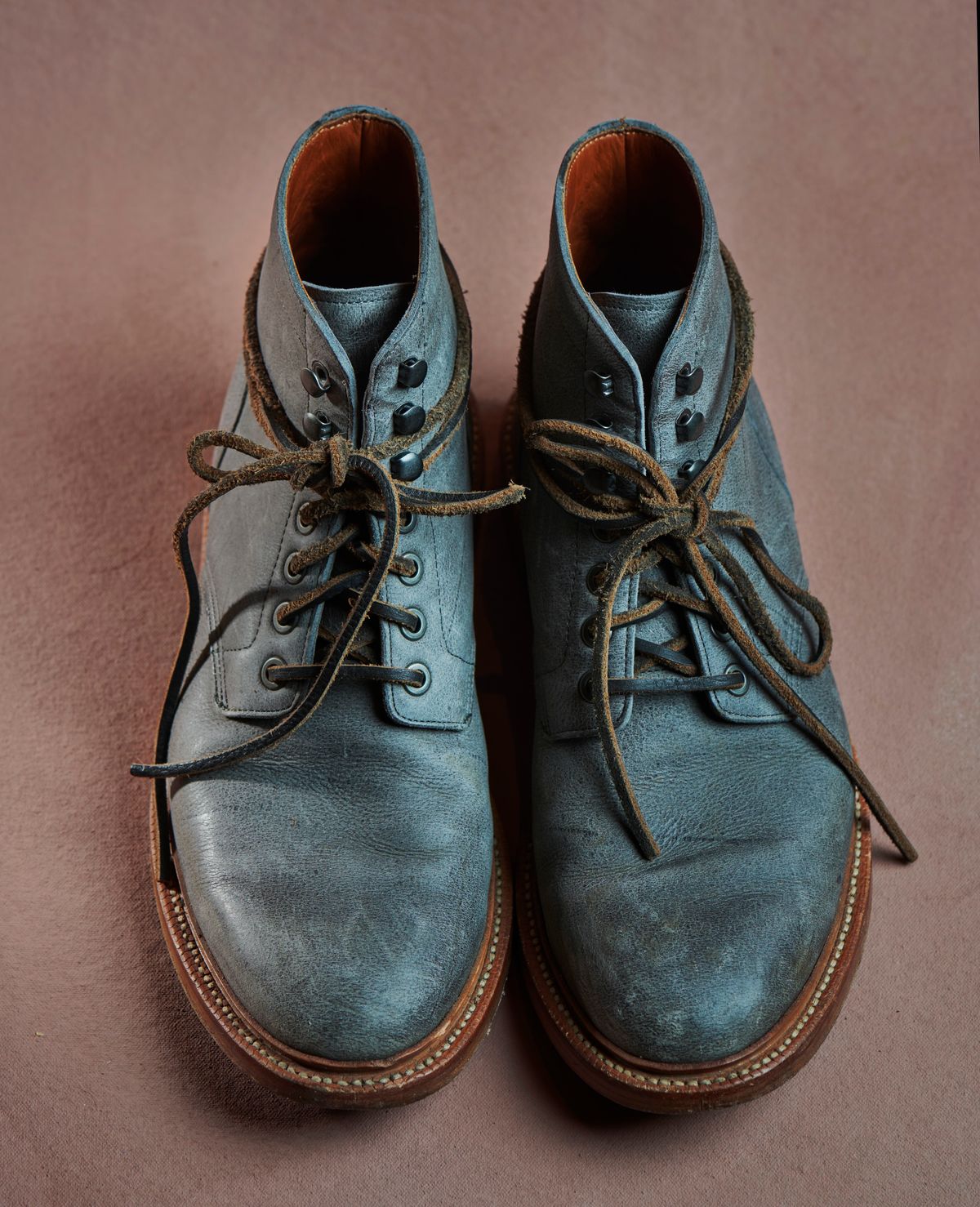 Photo by staticchapel on December 6, 2023 of the Grant Stone Diesel Boot in C.F. Stead Storm Kudu.