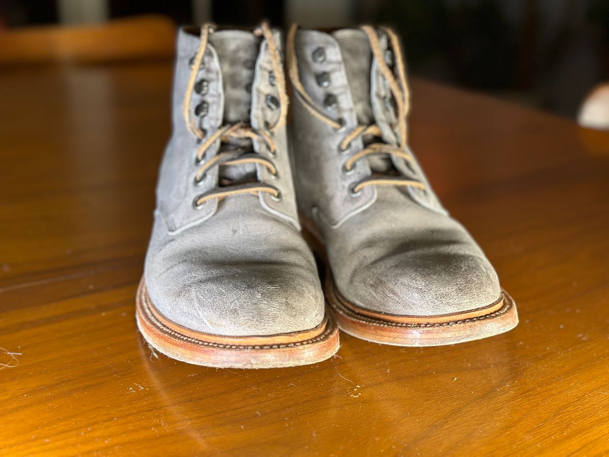Photo by staticchapel on February 6, 2024 of the Grant Stone Diesel Boot in C.F. Stead Storm Kudu.