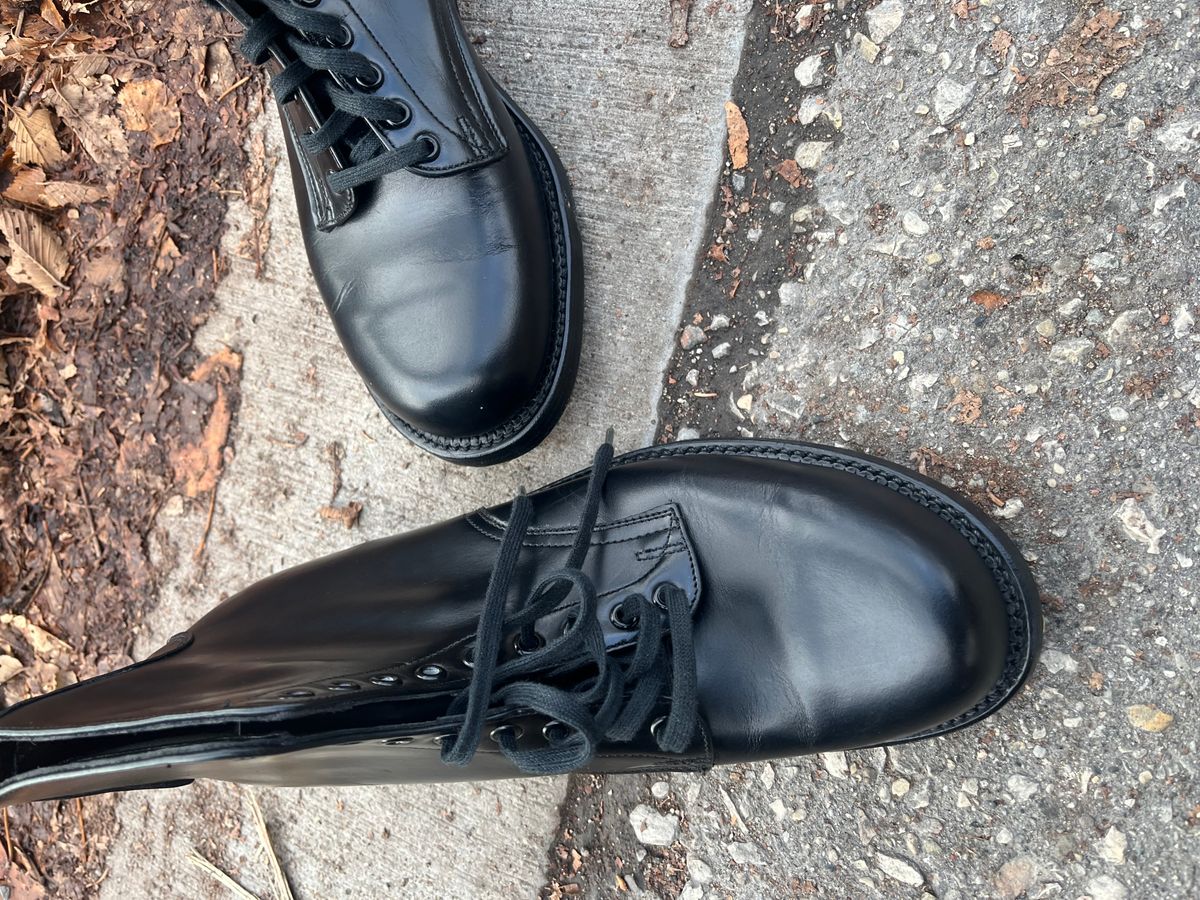 Photo by BigMunnyMunro on November 6, 2024 of the Unknown Maker Service Boot in Unknown Leather.