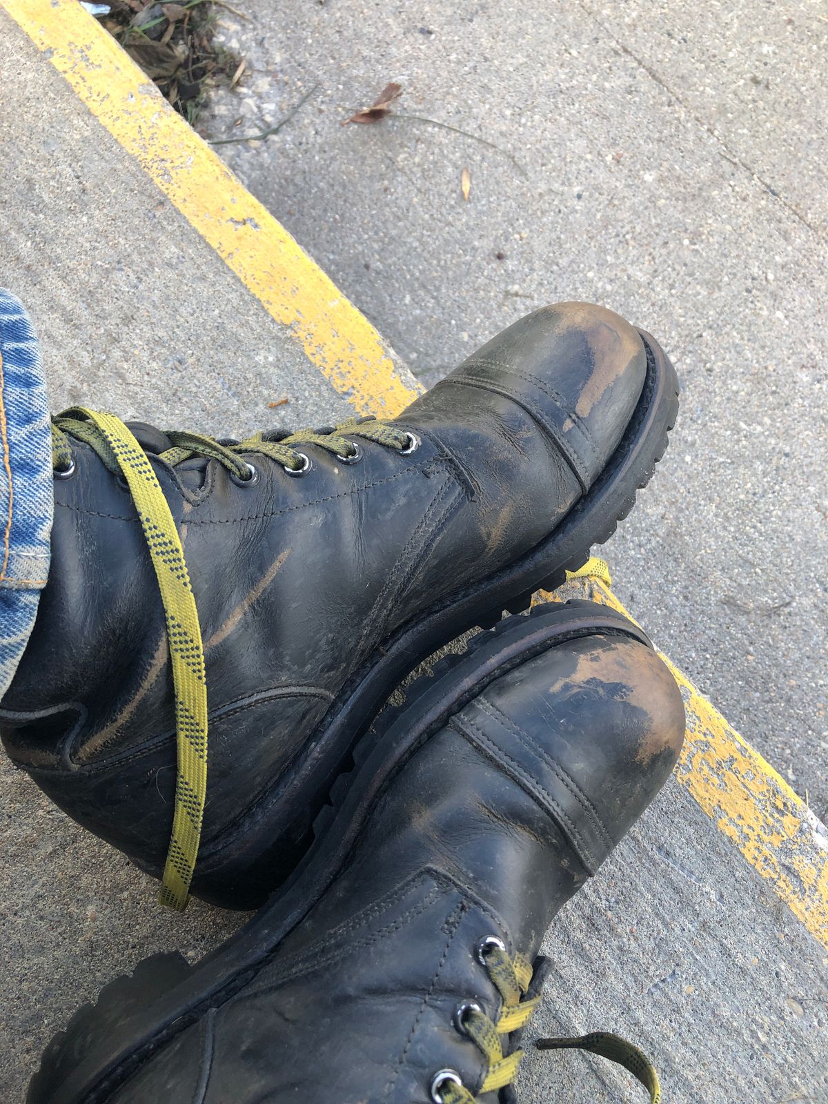 Photo by BigMunnyMunro on October 18, 2023 of the H.H. Brown Garrison Dress Boot in Black Corrected Grain Hi Shine “Teacore”.