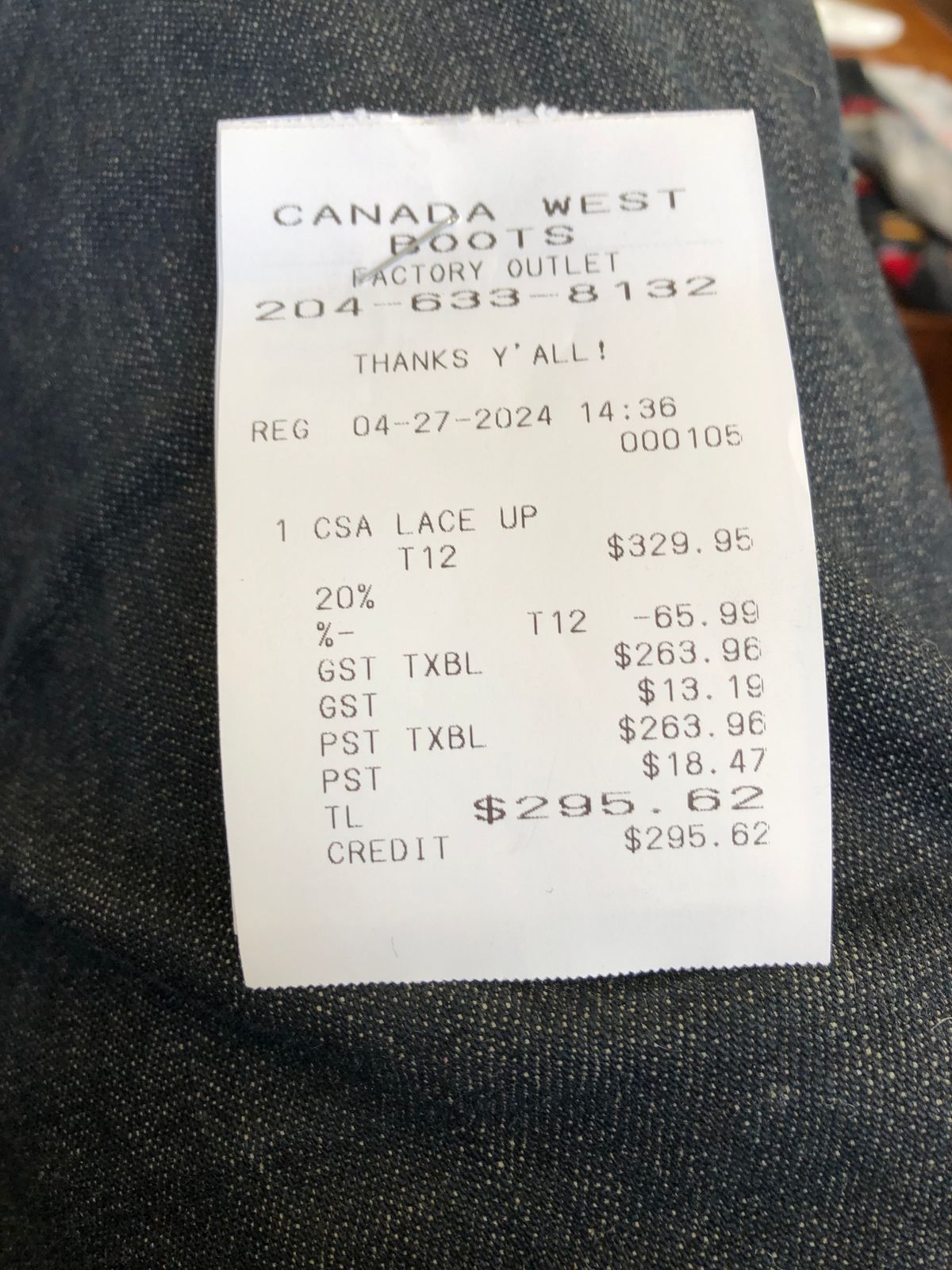 Photo by BigMunnyMunro on April 27, 2024 of the Canada West Boots Red Dog Lace To Toe CSA Logger - 34363 in Seidel Red Dog Oil Tan.