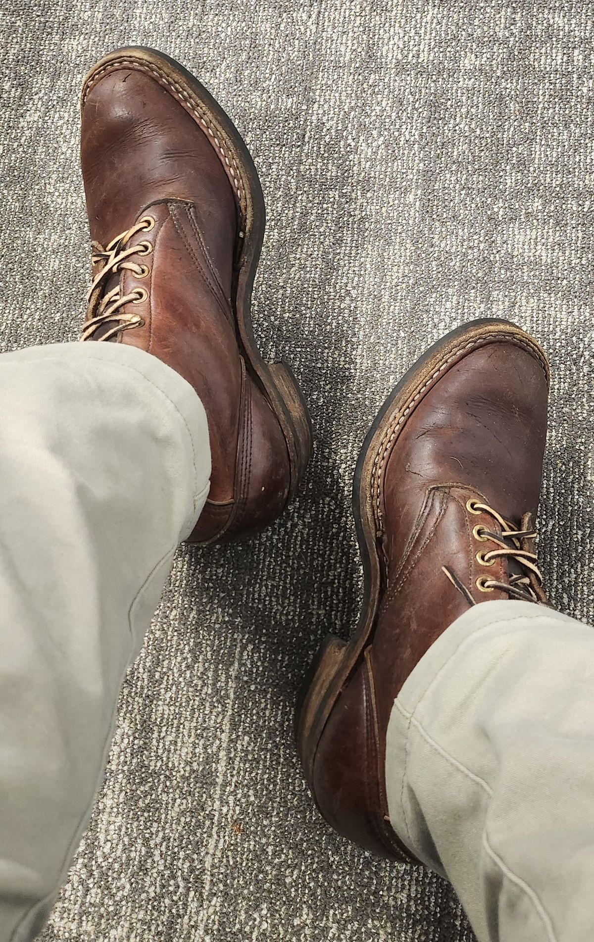 Photo by Zeonic on January 25, 2024 of the White's Packer in Brown Distress.
