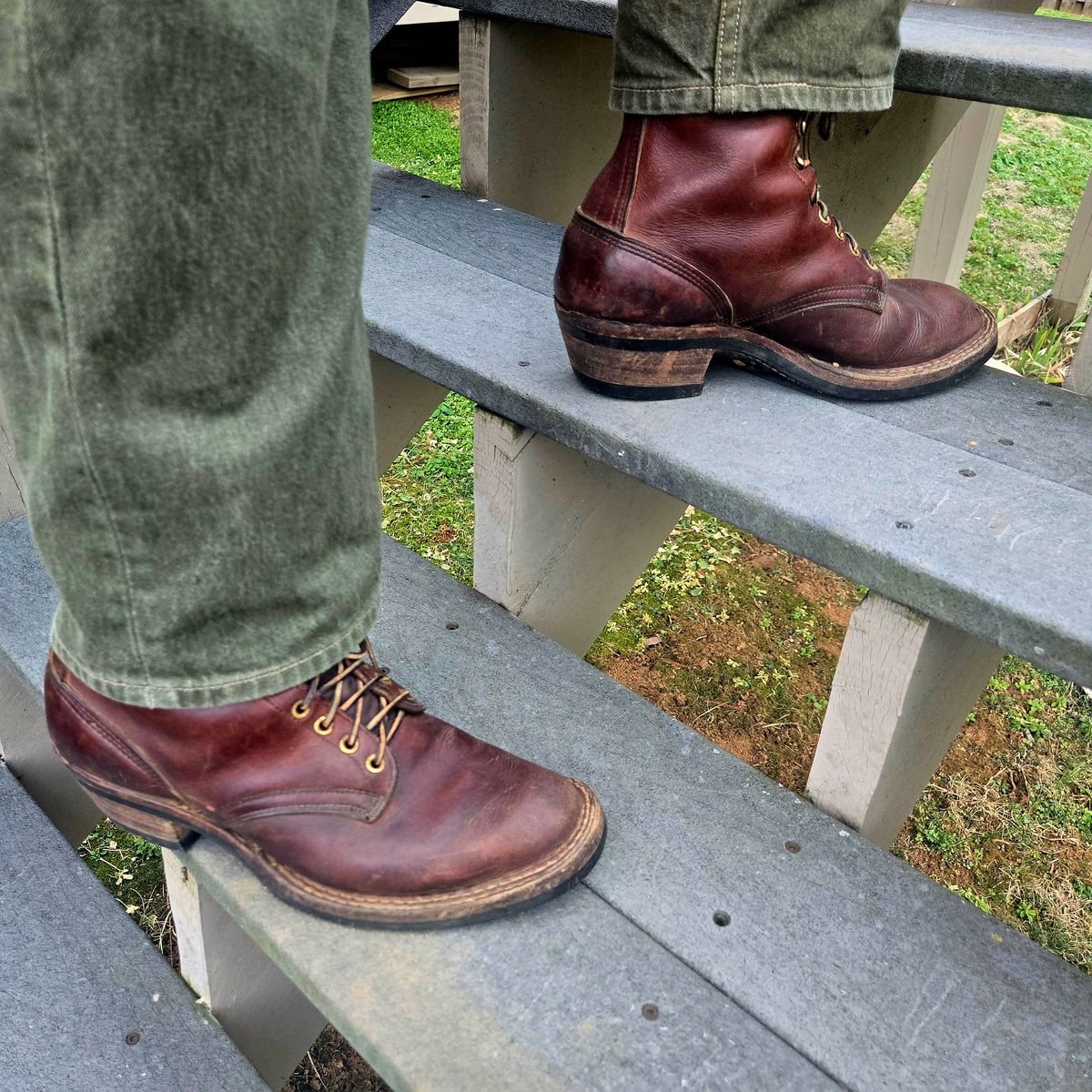 Photo by Zeonic on January 23, 2025 of the White's Packer in Brown Distress.