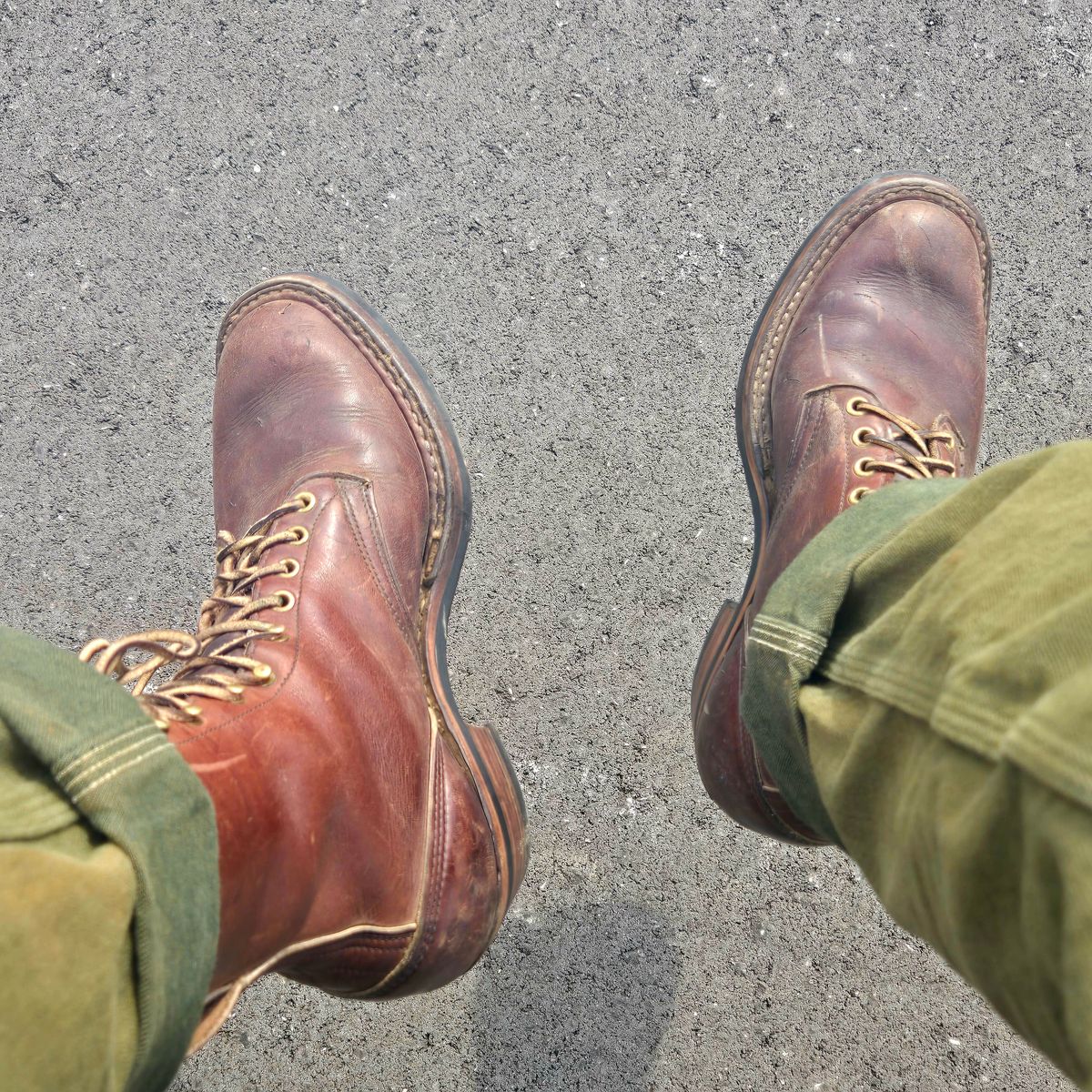 Photo by Zeonic on March 13, 2025 of the White's Packer in Brown Distress.