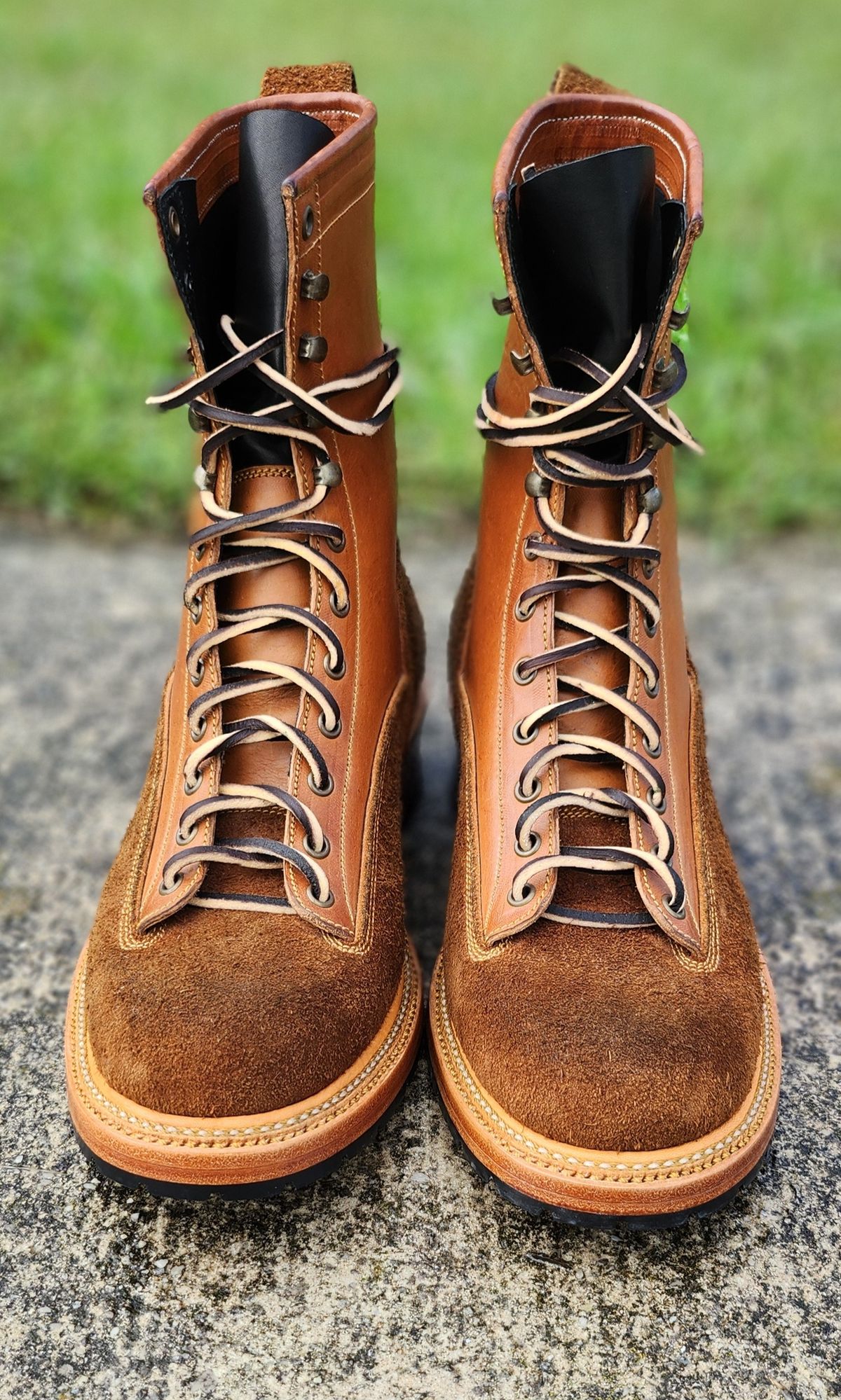 Photo by Zeonic on October 1, 2024 of the Fortis Boots Goldrush in Badalassi Carlo Cognac Minerva.