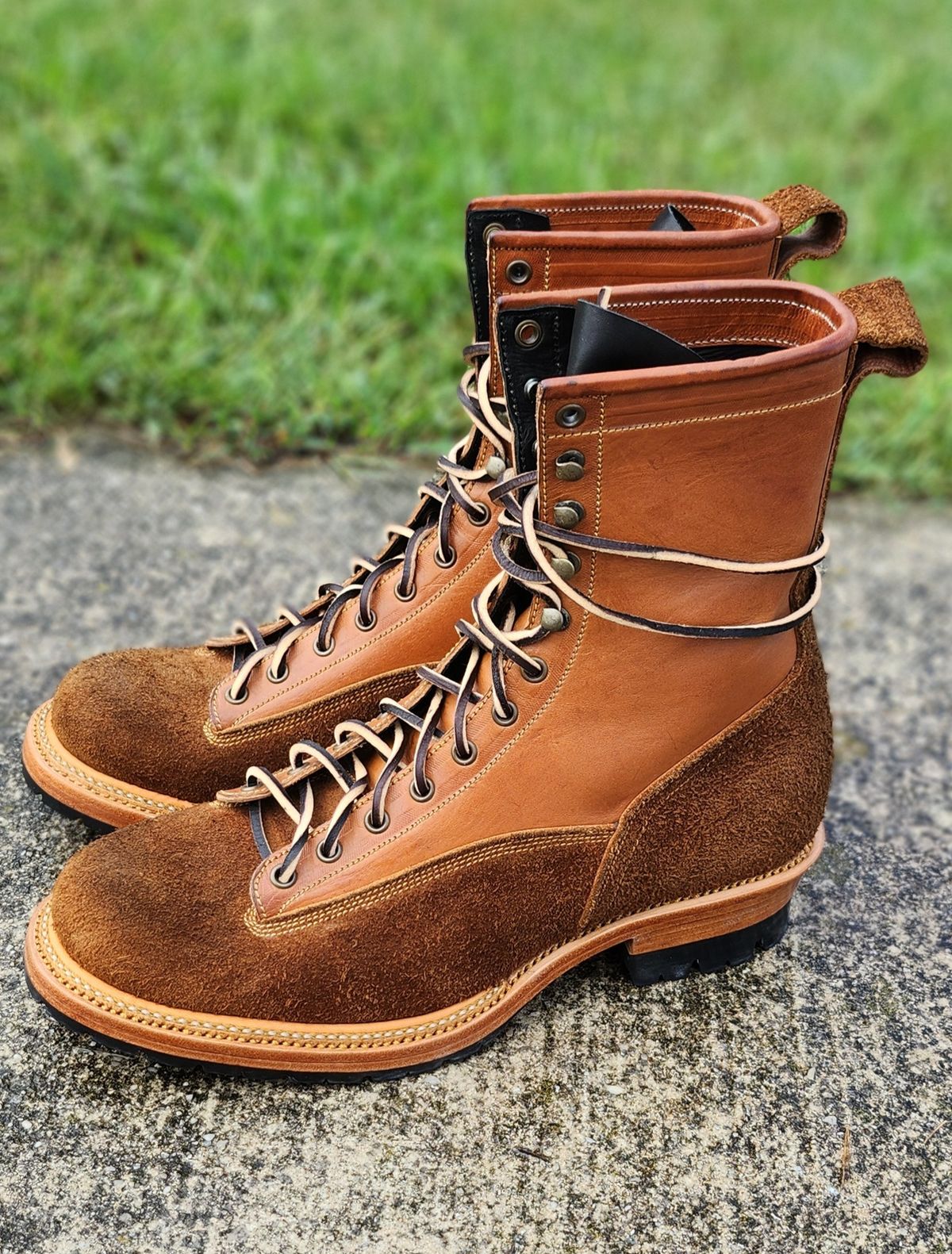 Photo by Zeonic on October 1, 2024 of the Fortis Boots Goldrush in Badalassi Carlo Cognac Minerva.