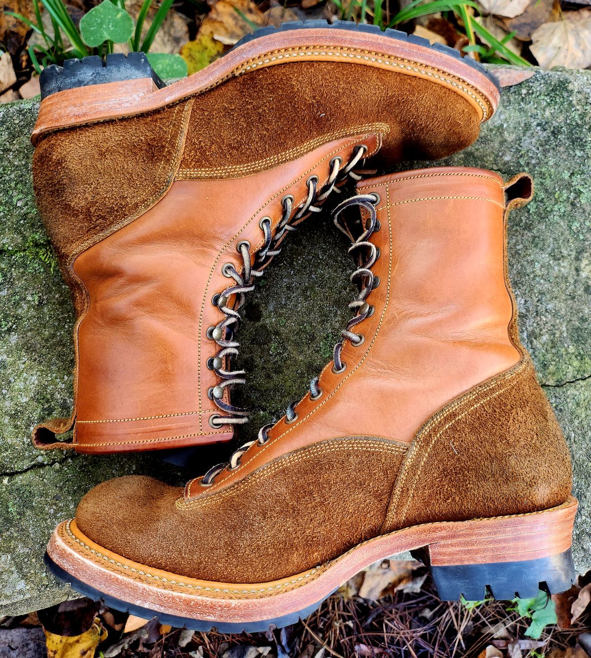 Photo by Zeonic on November 1, 2024 of the Fortis Boots Goldrush in Badalassi Carlo Cognac Minerva.