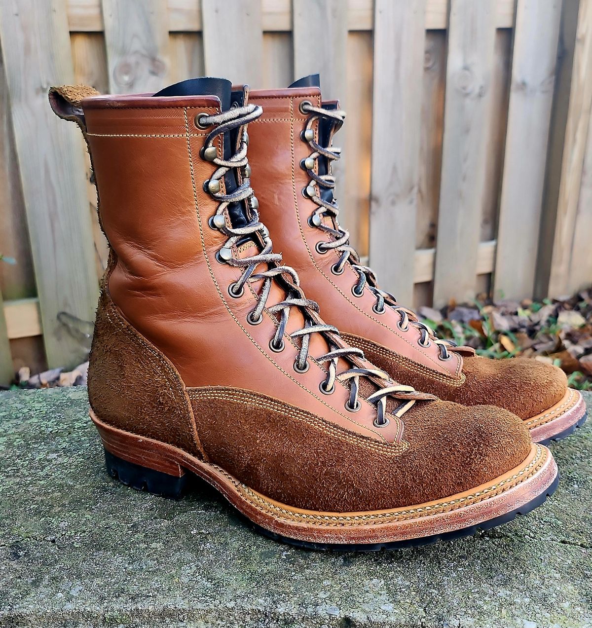 Photo by Zeonic on November 1, 2024 of the Fortis Boots Goldrush in Badalassi Carlo Cognac Minerva.