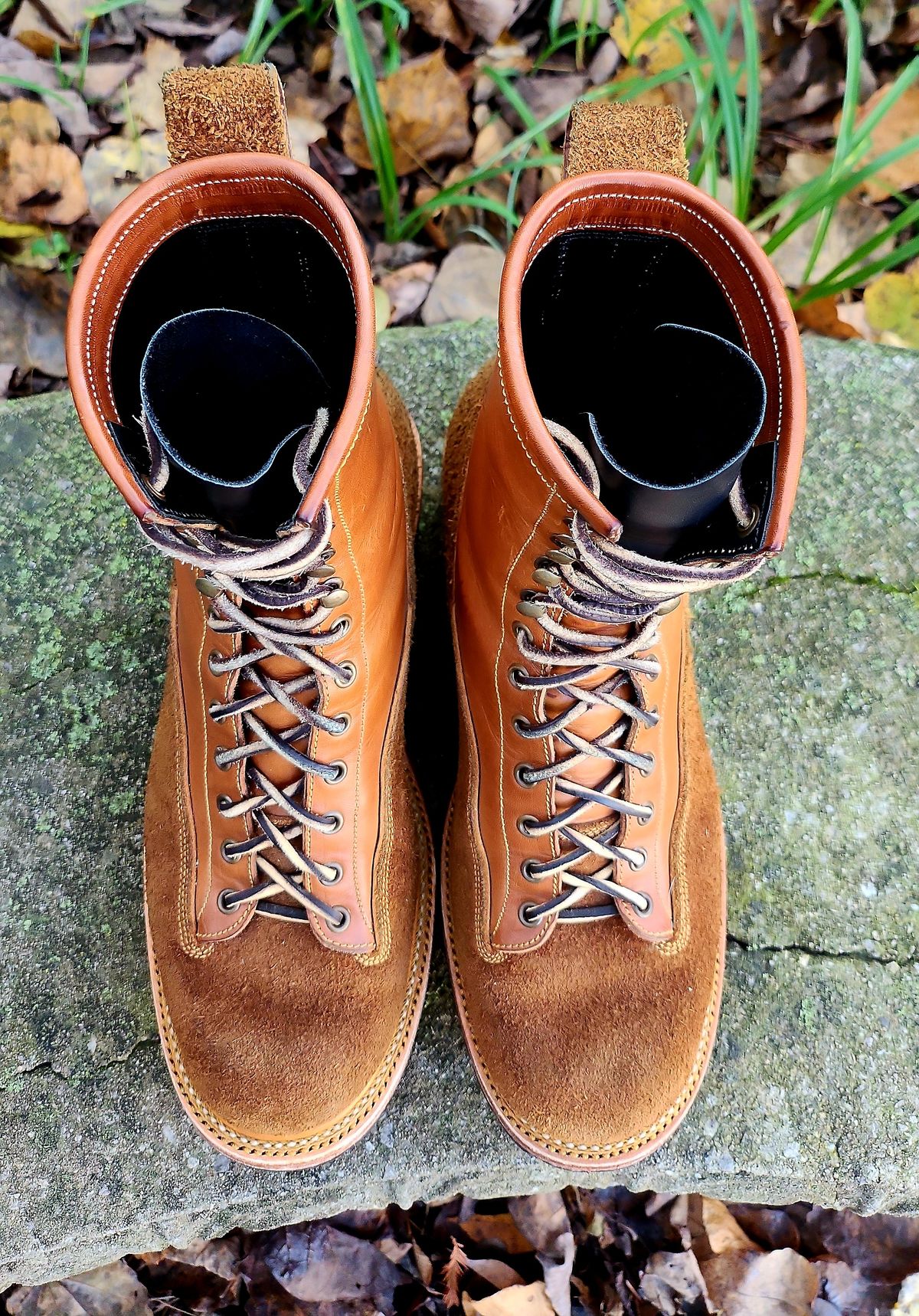 Photo by Zeonic on November 1, 2024 of the Fortis Boots Goldrush in Badalassi Carlo Cognac Minerva.