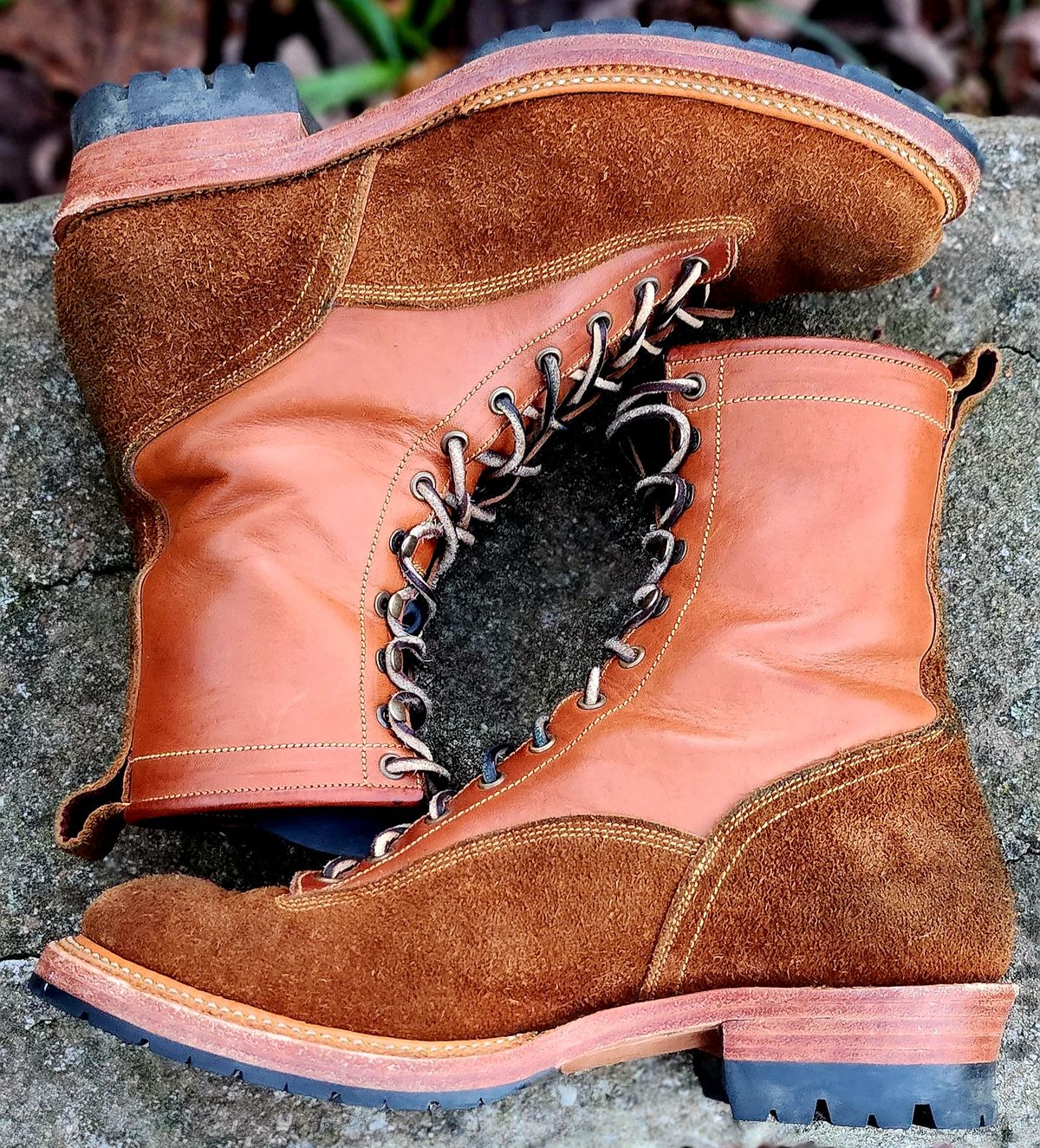 Photo by Zeonic on December 3, 2024 of the Fortis Boots Goldrush in Badalassi Carlo Cognac Minerva.