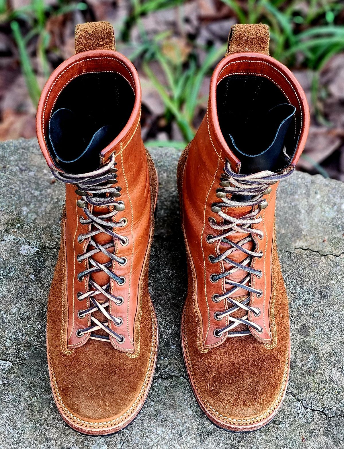 Photo by Zeonic on December 3, 2024 of the Fortis Boots Goldrush in Badalassi Carlo Cognac Minerva.