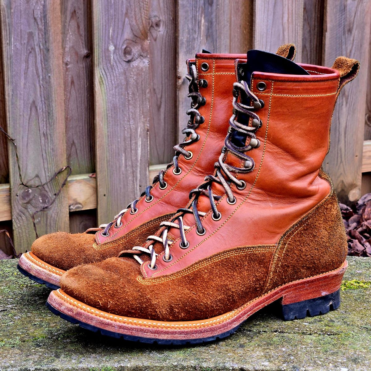 Photo by Zeonic on February 1, 2025 of the Fortis Boots Goldrush in Badalassi Carlo Cognac Minerva.