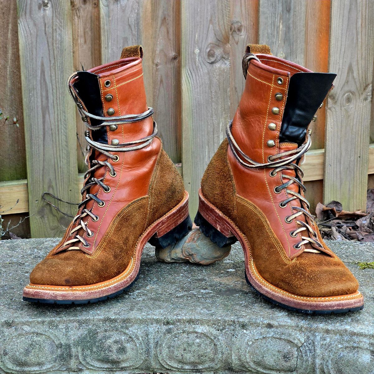 Photo by Zeonic on March 2, 2025 of the Fortis Boots Goldrush in Badalassi Carlo Cognac Minerva.