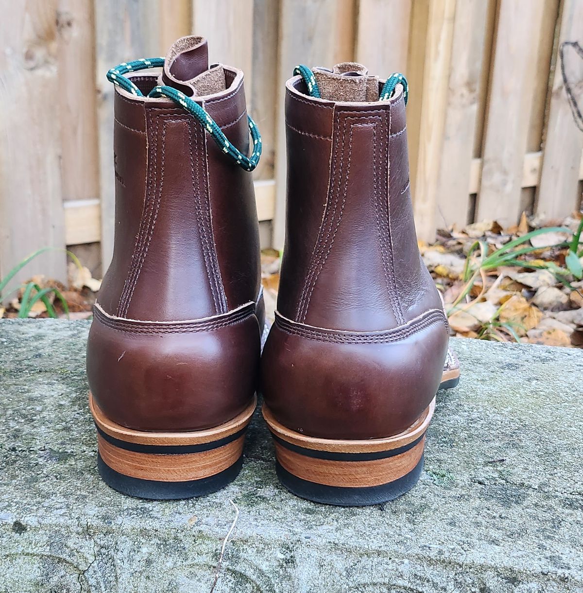 Photo by Zeonic on November 1, 2023 of the White's Bounty Hunter in Horween Brown Chromexcel.