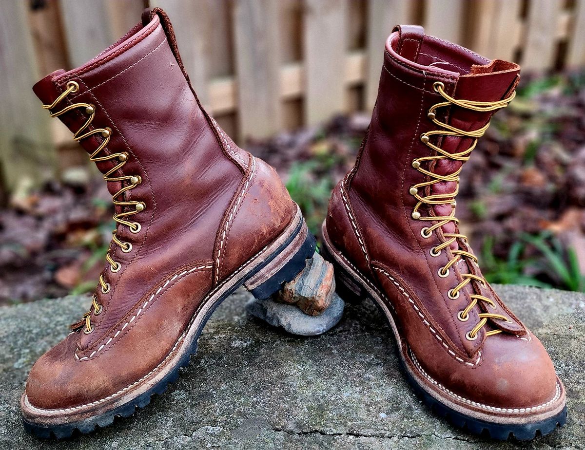 Photo by Zeonic on December 3, 2024 of the Wesco Jobmaster in Seidel Red Dog Oil Tan.