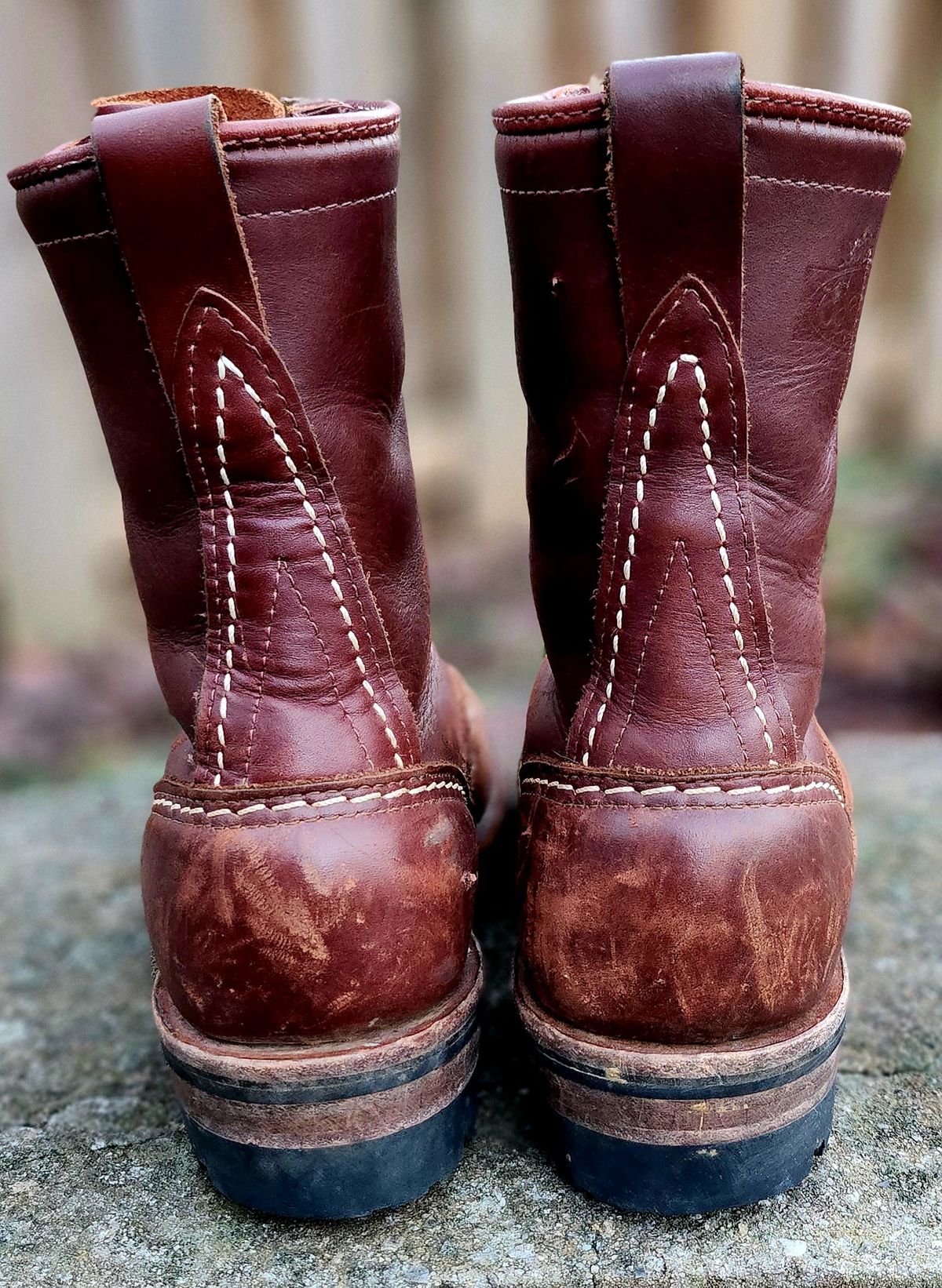 Photo by Zeonic on December 3, 2024 of the Wesco Jobmaster in Seidel Red Dog Oil Tan.