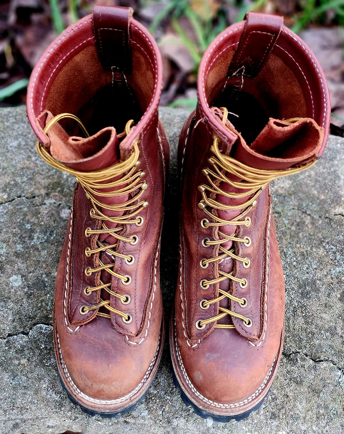 Photo by Zeonic on December 3, 2024 of the Wesco Jobmaster in Seidel Red Dog Oil Tan.