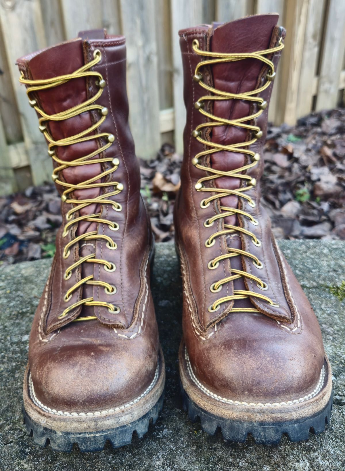 Photo by Zeonic on January 4, 2025 of the Wesco Jobmaster in Seidel Red Dog Oil Tan.