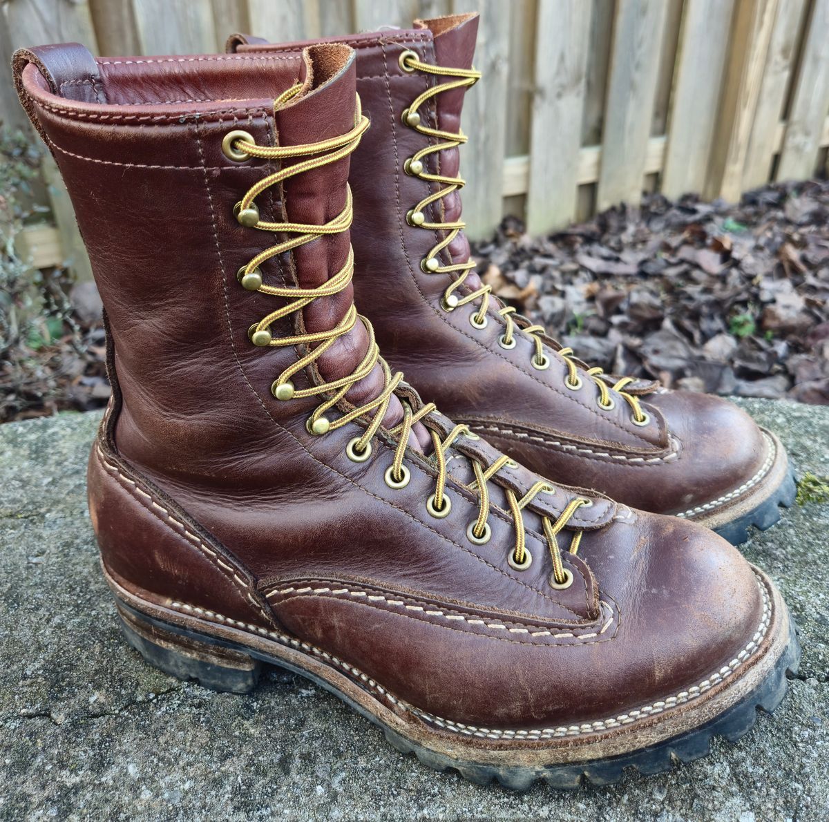 Photo by Zeonic on January 4, 2025 of the Wesco Jobmaster in Seidel Red Dog Oil Tan.
